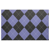 Argyle Pattern Periwinkle Blue Paars Black White Stof (Yard (91,4 cm))