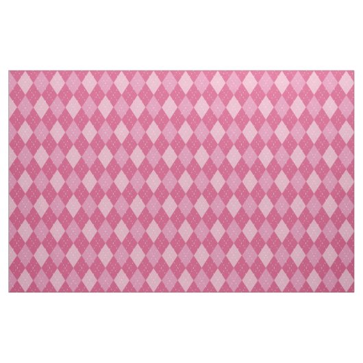 Argyle Pattern, Roze Stof (Fat Quarter)