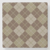 Argyle Pattern Stenen Onderzetter (Voorkant)
