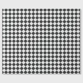 Argyle plaid. Schots patroon in wit en zwart Cadeaupapier (Vlak)