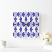 Argyle Pset Pattern_4A46B0 Vierkante Klok (Huis)