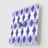 Argyle Pset Pattern_4A46B0 Vierkante Klok (Hoek)