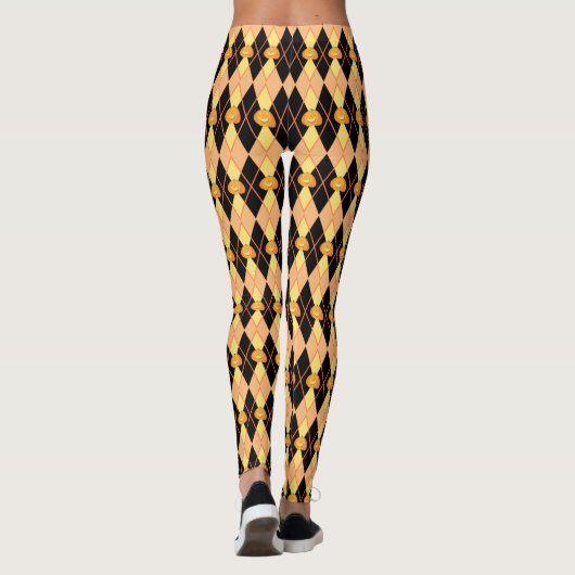 Argyle Pumpkin Leggings (Achterkant)