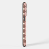 Argyle Rose Pâle Jaune Marron Personnalisable (Côté droit)