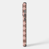 Argyle Rose Pâle Jaune Marron Personnalisable (Côté gauche)