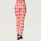 Argyle Roze Diamonds Hearts Pattern Leggings (Achterkant)
