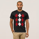 Argyle: shirt "Crimson Red Innocence" (donker) (Voorkant volledig)