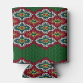 Argyle sweater textuur blikjeskoeler (Achterkant)