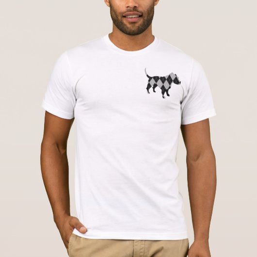 Argyle T-Shirt - Pitbull (Voorkant)