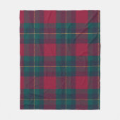 Argyle Tartan rood en groen patroon Fleece Deken (Voorkant)