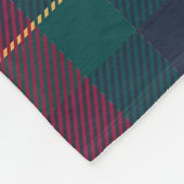 Argyle Tartan rood en groen patroon Fleece Deken (Hoek)