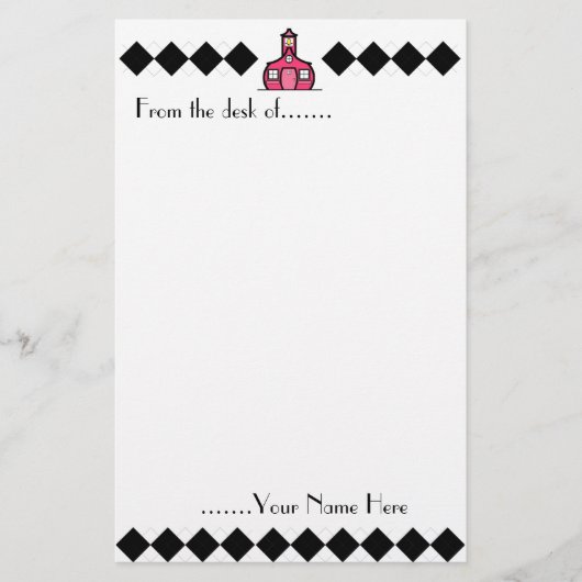 Argyle Teacher Stationery Briefpapier (Voorkant)