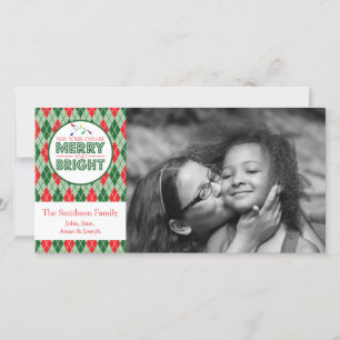 Argyle zal je dagen wel prettig kerstAfbeelding zi Feestdagenkaart