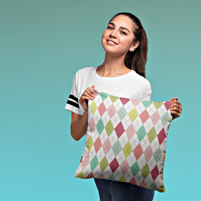 Argyles/Polka Dots Decoratief Sierkussen (Creator heeft geüpload)