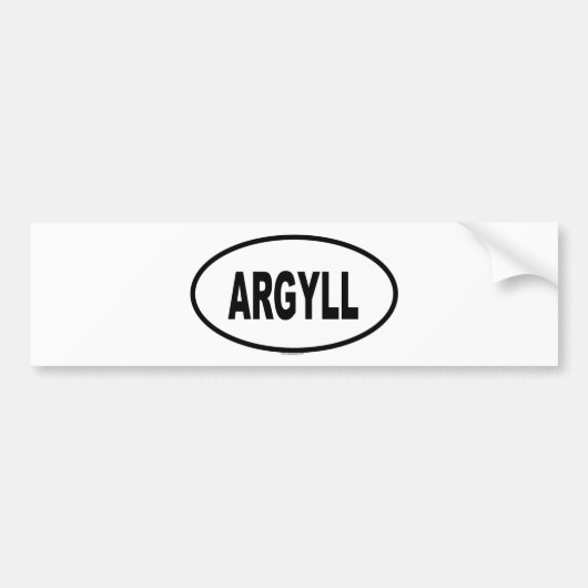 ARGYLL BUMPERSTICKER (Voorkant)