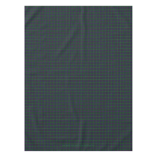 Argyll District Tartan met monogram / naam Tafelkleed (Voorkant)