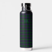Argyll District Tartan met monogram / naam Waterfles (Links)