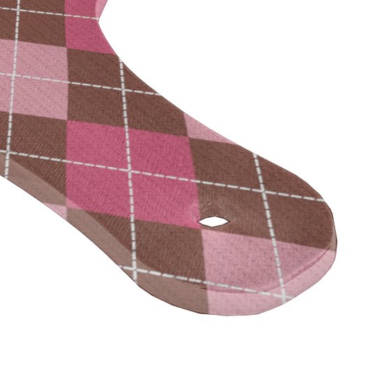 Argyll Golf Pattern Pink & Brown Custom zijns & He Snijplank (Hoek)