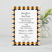 Argyll Ivory XI (Orange) Faire-part de mariage (Debout devant)