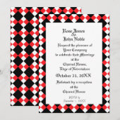 Argyll Ivory XI (Ruby) Faire-part de mariage (Devant / Derrière)