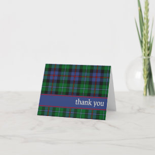 Argyll Scotland District Tartan Bedankt