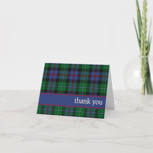 Argyll Scotland District Tartan Merci (Devant)