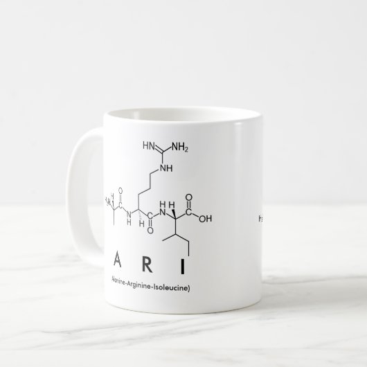 Ari peptide nom mug (Devant gauche)