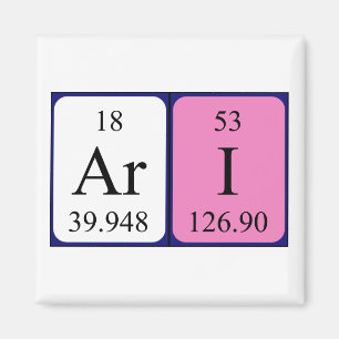 Ari Periostabel Naam magnet Magneet