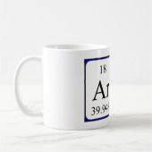 Ari tasse de nom de table périodique (Gauche)