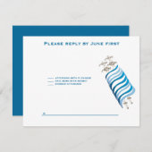 Ari Yonatan Torah Bar Mitzvah Uitnodiging RSVP (Voorkant / Achterkant)