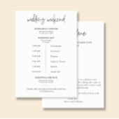 ARIA | Carte de bienvenue pour programme de mariag