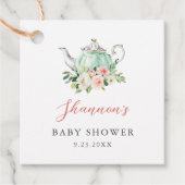 ARIA Tea Party Baby shower Bedankjes Labels (Voorkant)