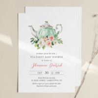 ARIA Tea Party Baby shower Invitation