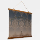 AriaGrace Slate Copper Moroccan Arc Pattern Vol 51 Hangend Wandkleed (Gebogen)