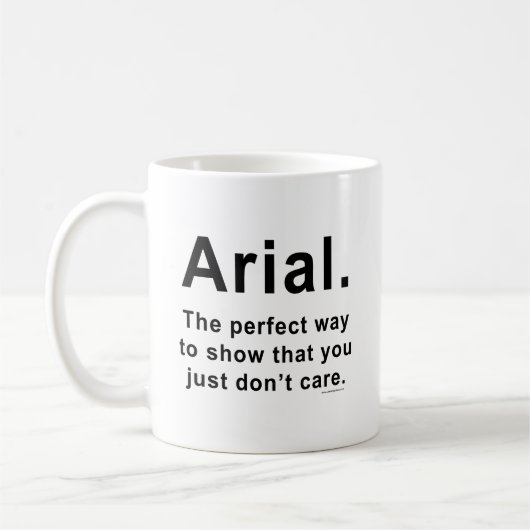 Arial Font Humor Mok (Links)