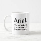 Arial Police Humour Mug (Gauche)