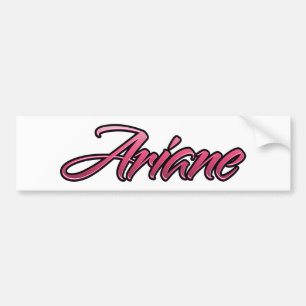 Ariane-roze Aufkleber-Sticker Bumpersticker