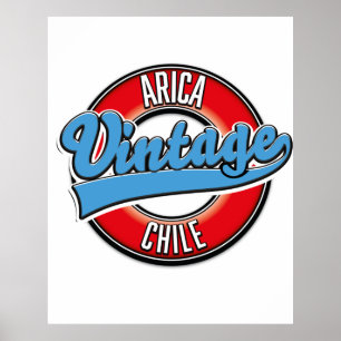 Arica chili logo poster
