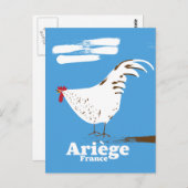 Ariège France reisposter. Briefkaart (Voorkant / Achterkant)