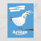 Ariège France reisposter. Briefkaart (Voorkant)