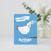 Ariège Frankrijk reisposter. Briefkaart (Staand voorkant)