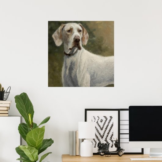 Ariege Pointer - Dog Portrait Poster (Thuiskantoor)