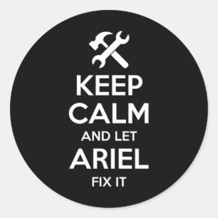 Ariel Fix Quote Grappige Verjaardag Gepersonalisee Ronde Sticker