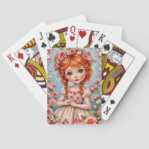 ARIEL ~ FLORAL Coronet ~ Schattige meisje ~ Kaart