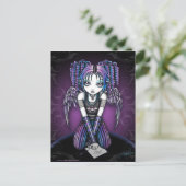 Ariel Gothic Knealing Fairy Briefkaart (Staand voorkant)