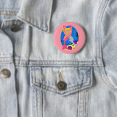 Ariel the Pink Merfaery and Dolphin Button (In situ)