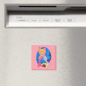 Ariel the Pink Merfaery and Dolphin Square Magnet (In Situ (Lave-vaisselle))