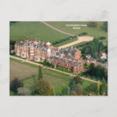 Ariel uitzicht van Sandringham House, Norfolk Briefkaart (Voorkant)