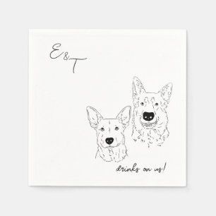 Ariel Wedding Cocktail servetten