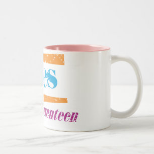 Aries Aqua Tweekleurige Koffiemok